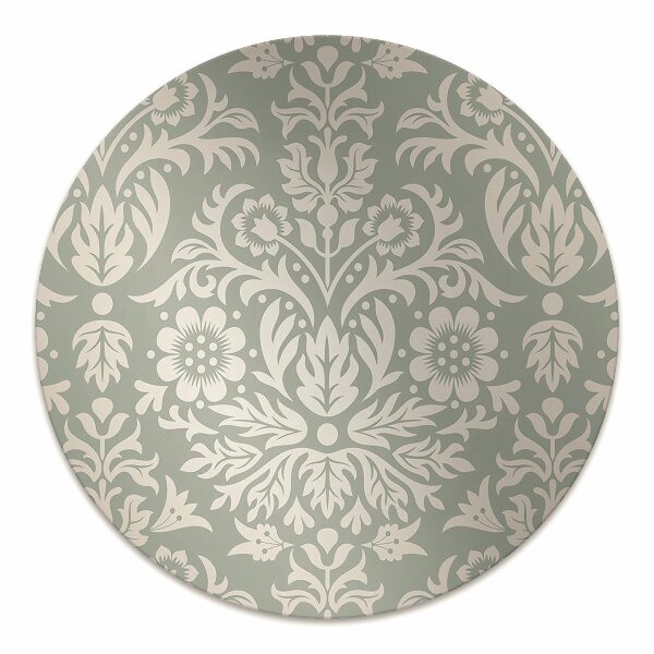 Desk chair mat floral pattern