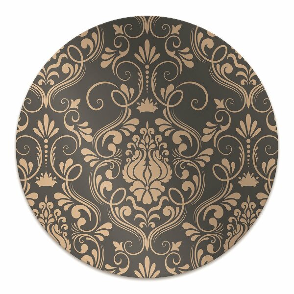 Office chair floor protector Golden ornament