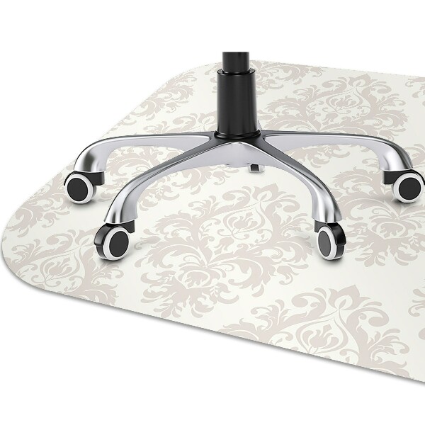 Chair mat floor panels protector Damascene pattern
