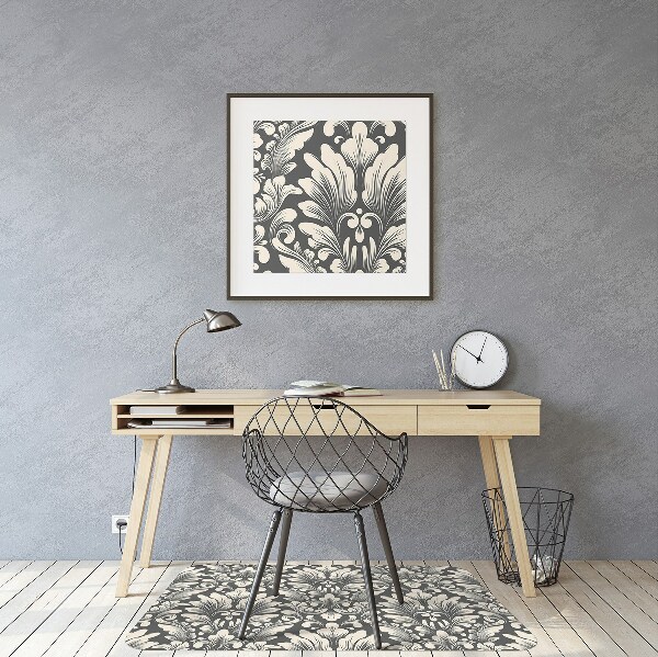 Office chair floor protector luxury pattern