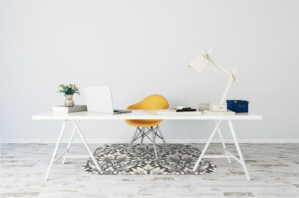 Office chair floor protector luxury pattern