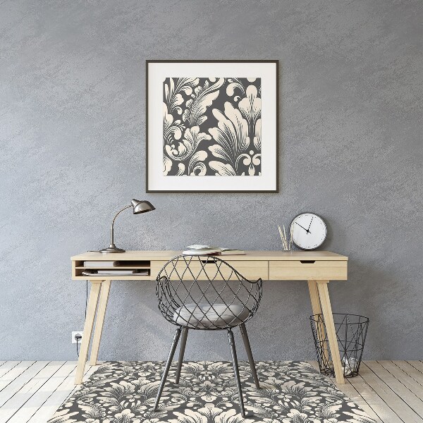Office chair floor protector luxury pattern