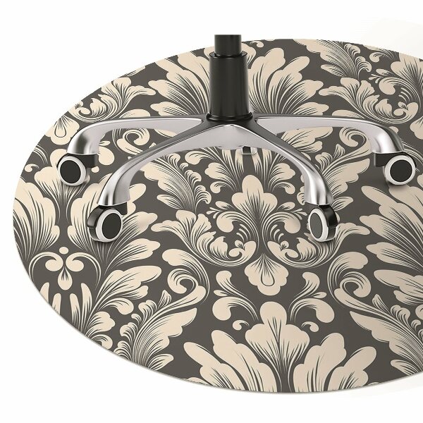 Office chair floor protector luxury pattern