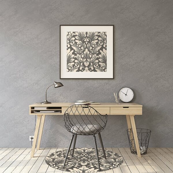Office chair floor protector luxury pattern
