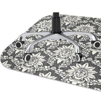 Chair mat floor panels protector Damascene pattern