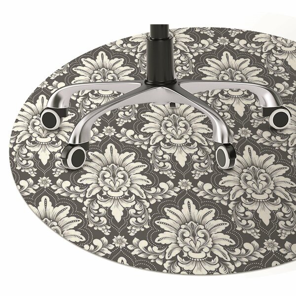 Chair mat floor panels protector Damascene pattern