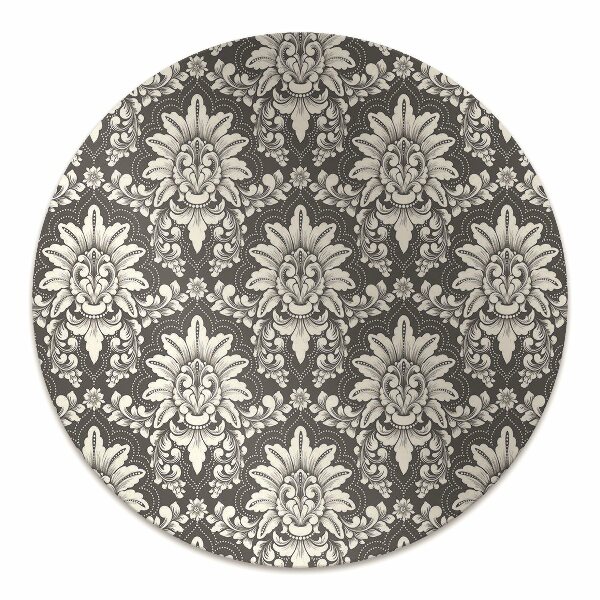 Chair mat floor panels protector Damascene pattern
