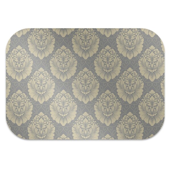 Chair mat floor panels protector Damask pattern