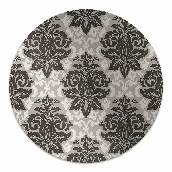 Office chair floor protector gray pattern
