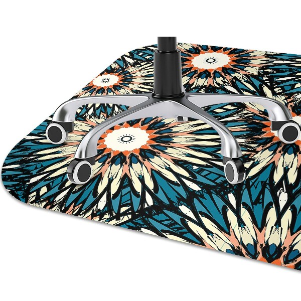 Office chair floor protector Beautiful mandala