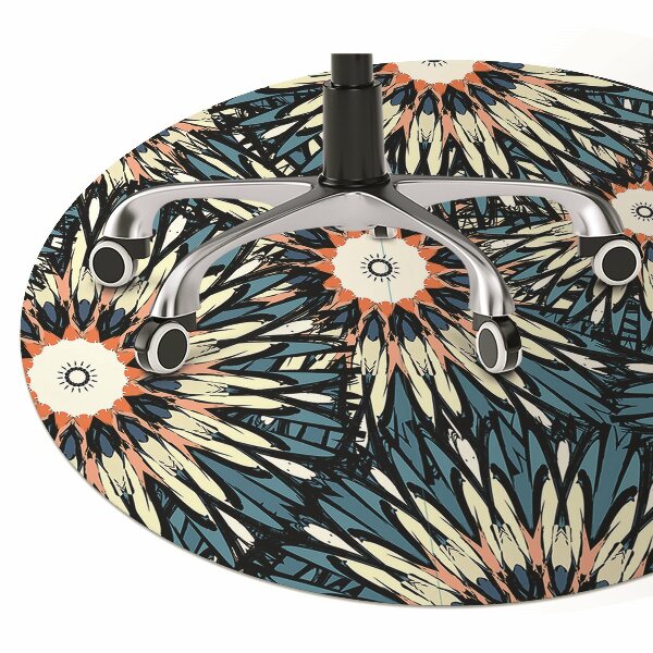 Office chair floor protector Beautiful mandala