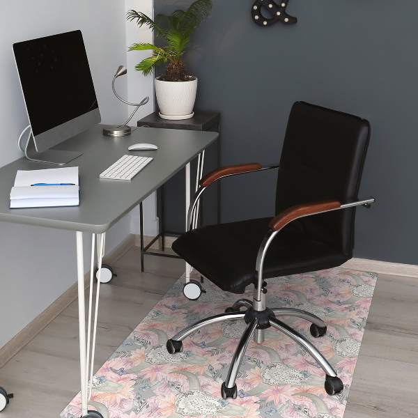 Desk chair mat skulls bulls