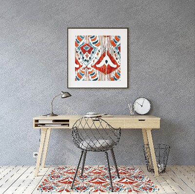Desk chair mat ethnic style