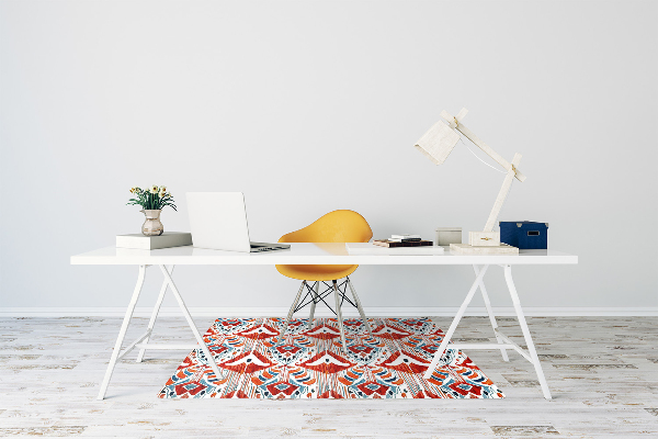 Desk chair mat ethnic style