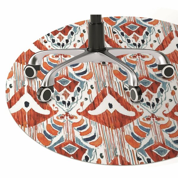 Desk chair mat ethnic style