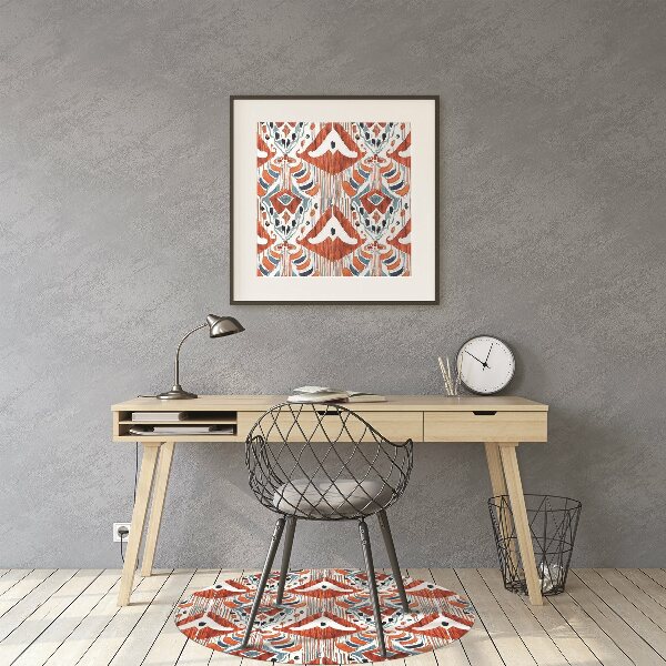 Desk chair mat ethnic style