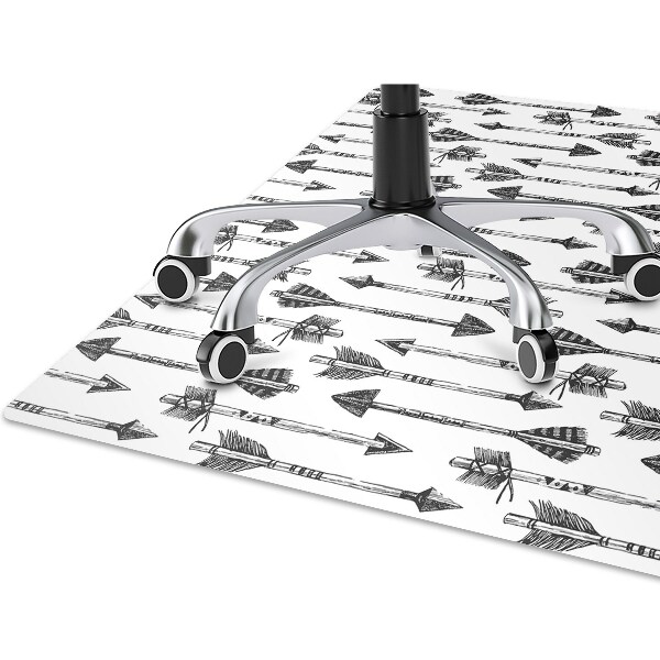 Office chair mat shots