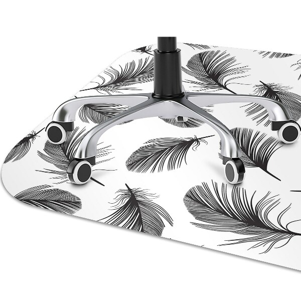 Office chair floor protector drawn pen