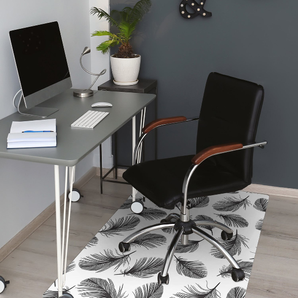 Office chair floor protector drawn pen