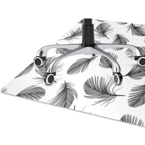 Office chair floor protector drawn pen