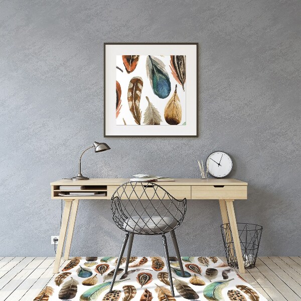 Office chair floor protector watercolor pen