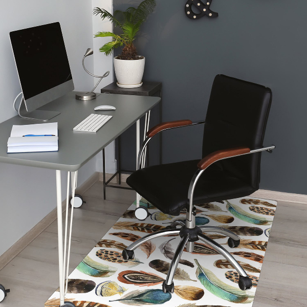 Office chair floor protector watercolor pen