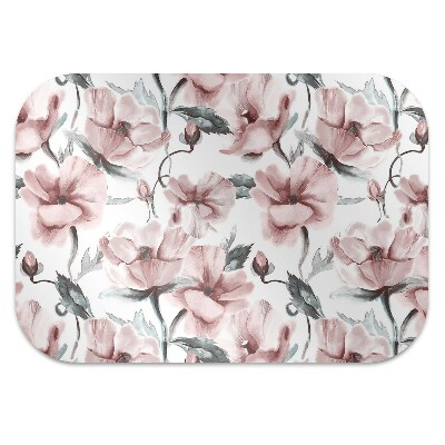 Office chair floor protector floral image