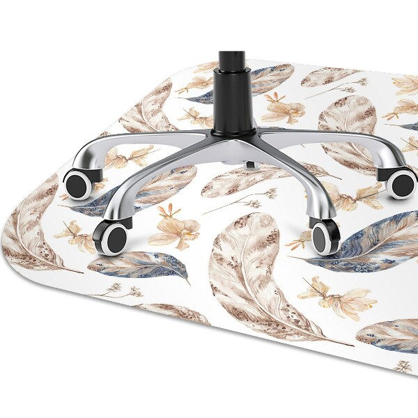 Chair mat floor panels protector Falling leaves