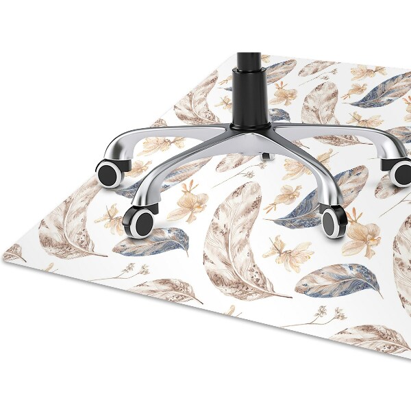 Chair mat floor panels protector Falling leaves