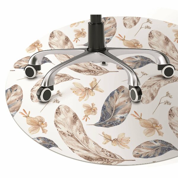 Chair mat floor panels protector Falling leaves