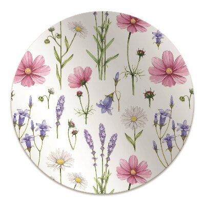 Office chair mat Wildflowers daisies