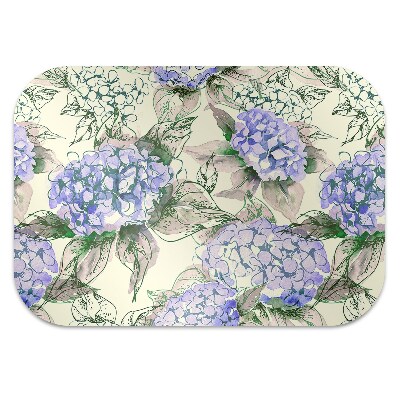 Office chair floor protector Hydrangea