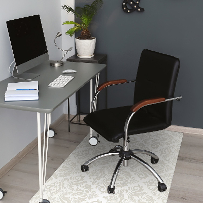 Office chair mat oriental pattern