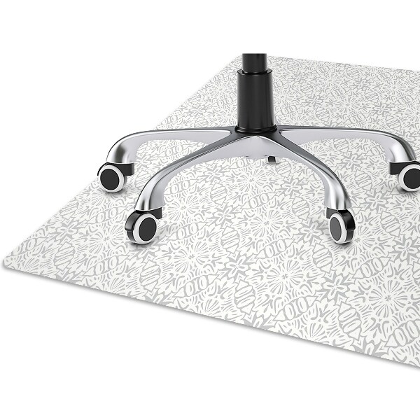 Office chair mat floral ornament