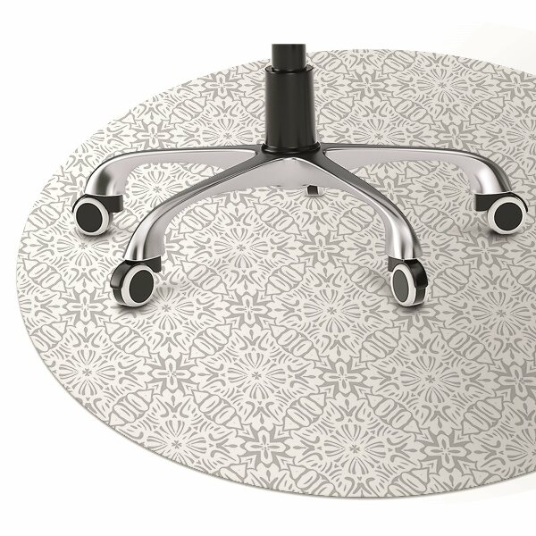 Office chair mat floral ornament