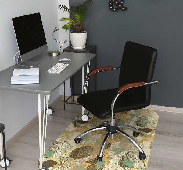 Computer chair mat retro art