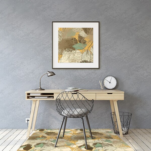 Computer chair mat retro art