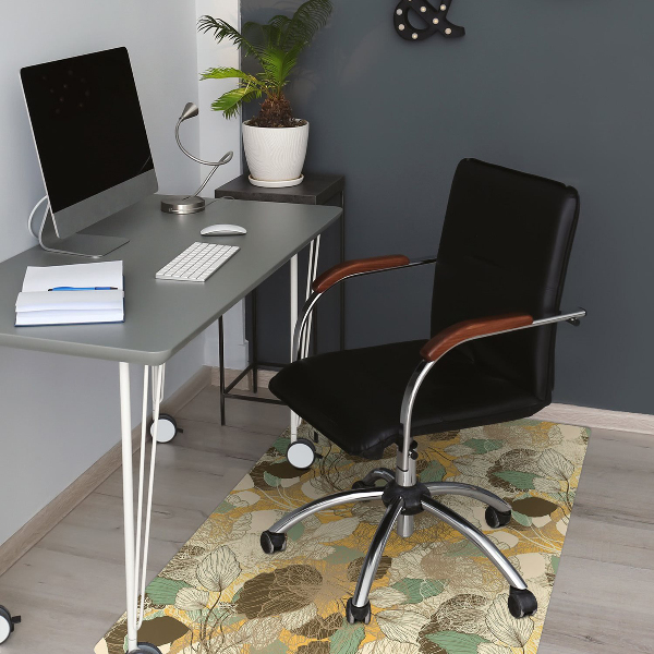Computer chair mat retro art