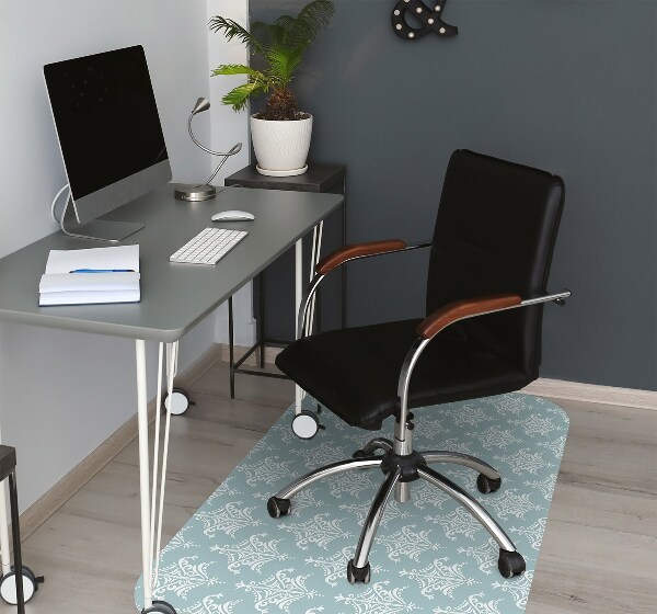 Office chair mat Damask