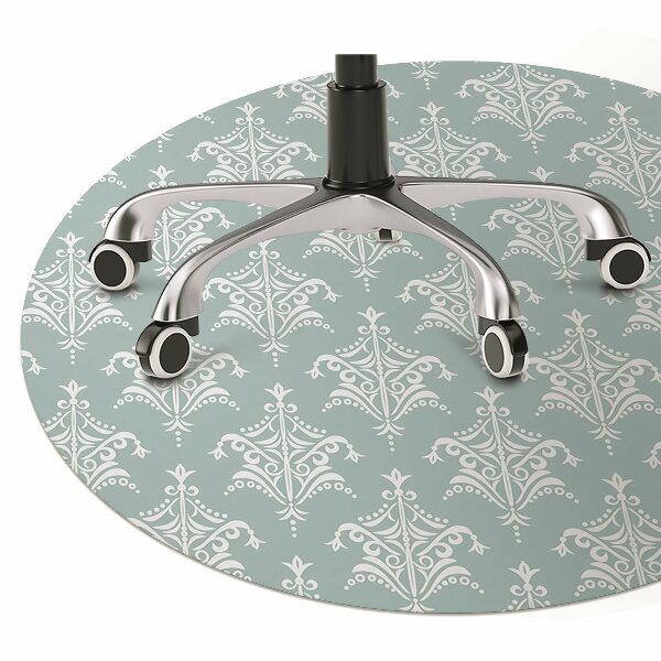 Office chair mat Damask