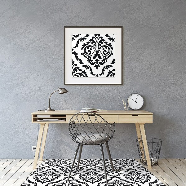 Office chair mat Damask