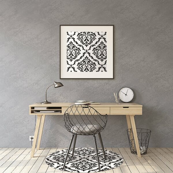 Office chair mat Damask