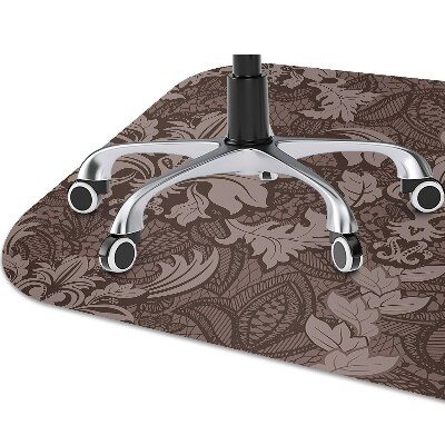 Chair mat floor panels protector Style damask pattern