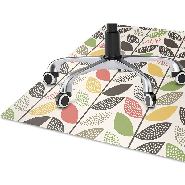 Desk chair mat colorful pattern