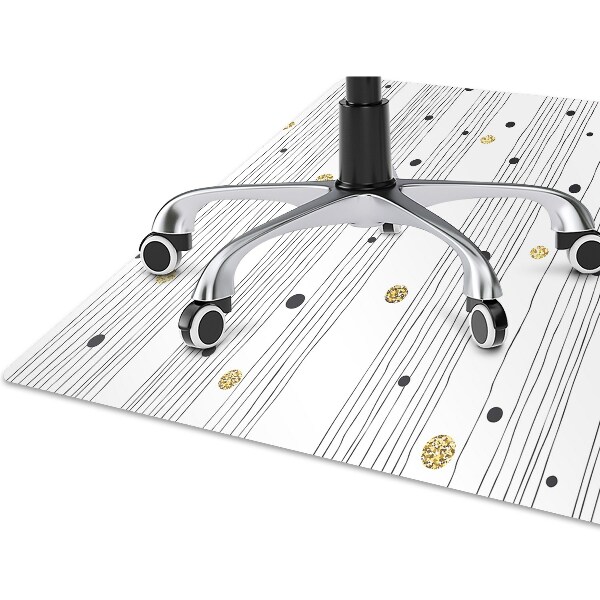 Desk chair mat thin lines