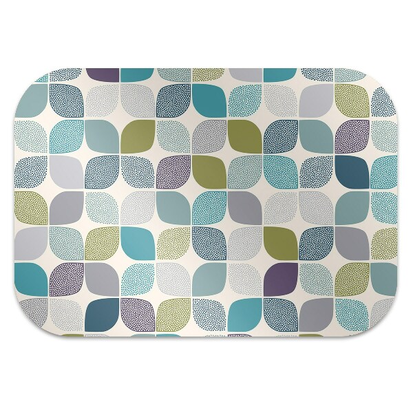 Office chair mat geometric pattern