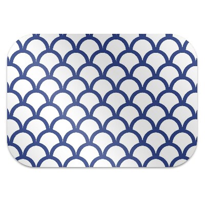 Office chair floor protector Pattern in fish scales