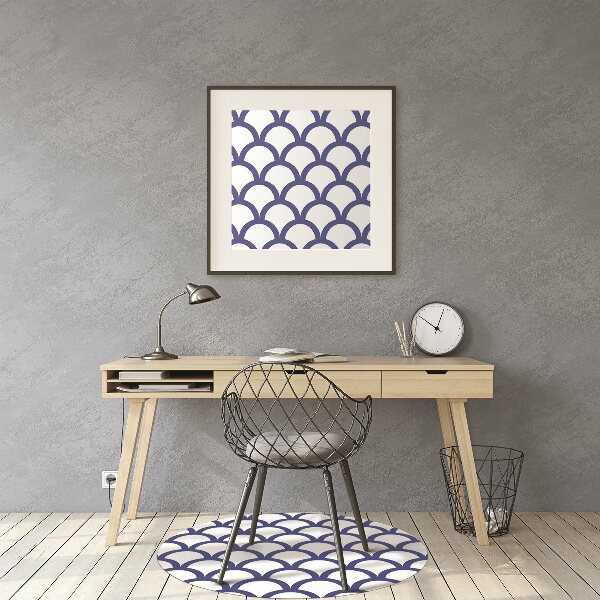Office chair floor protector Pattern in fish scales