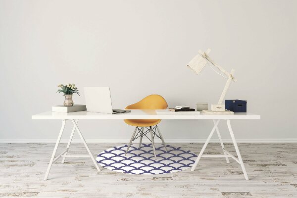 Office chair floor protector Pattern in fish scales