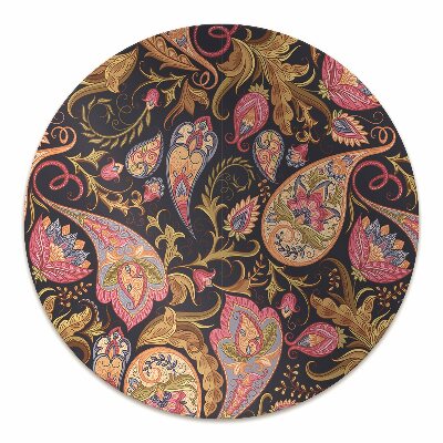 Chair mat floor panels protector colorful Paisley